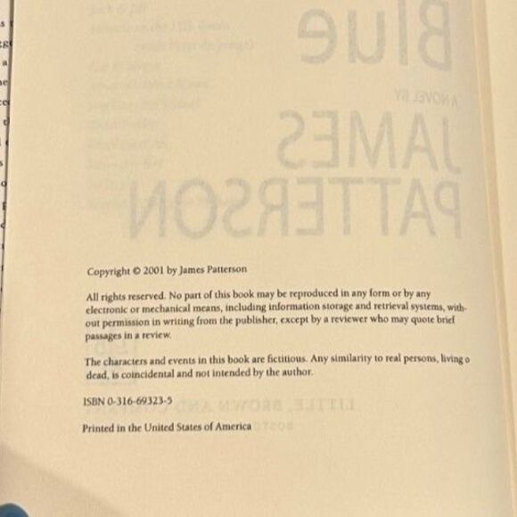 Violets Are Blue Hardcover Novel by James Patterson. - Picture 4 of 5